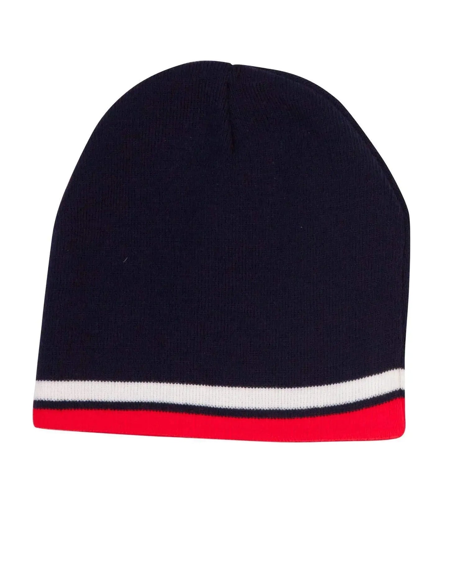 Contrast Stripe Beanie Ch63 Metro Workwear.