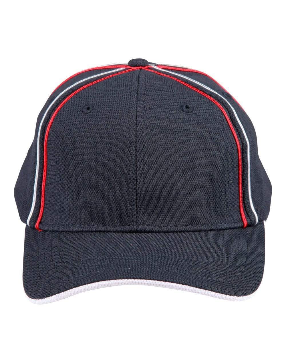 Tri-colour Pique Mesh Cap Ch76 Metro Workwear.