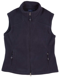 Diamond Fleece Vest Ladies' Pf10 Casual Wear Winning Spirit Navy 8 