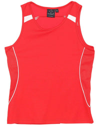 Legend Singlet Ladies Sl54 Casual Wear Winning Spirit Red/White 8 