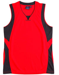 Slamdunk Singlet Kids Ts83k Casual Wear Winning Spirit Red/Navy 6K 