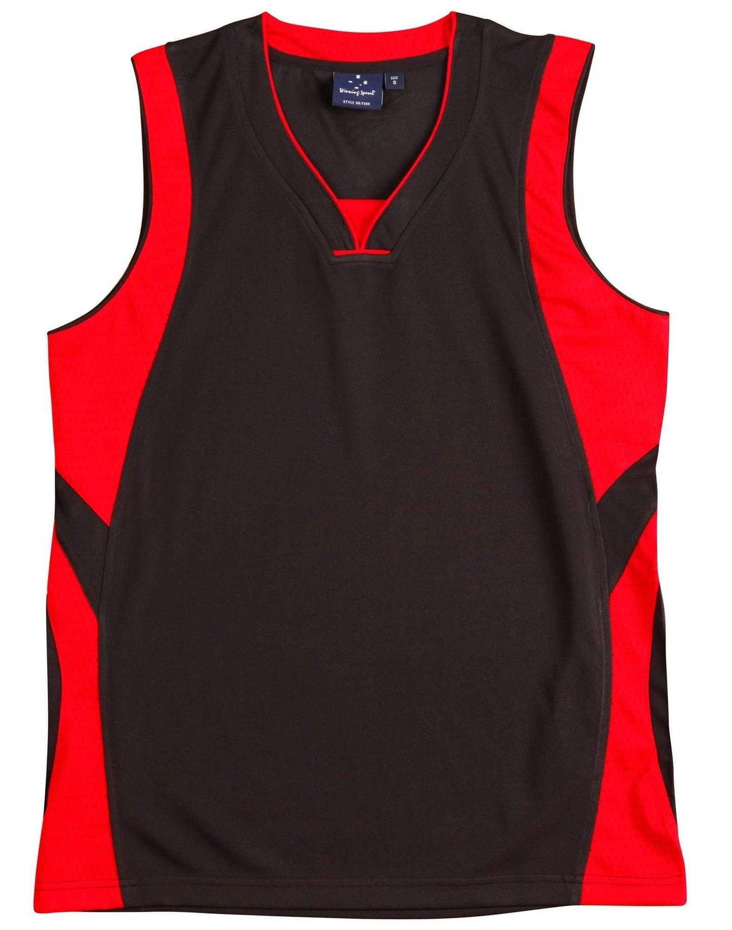 Slamdunk Singlet Kids Ts83k Casual Wear Winning Spirit Black/Red 6K 