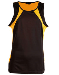 Sprint Singlet Men's Ts73 Casual Wear Winning Spirit Black/Gold S 