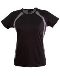 Sprint Tee Shirt Ladies Ts72 Casual Wear Winning Spirit Black/Ash 6 