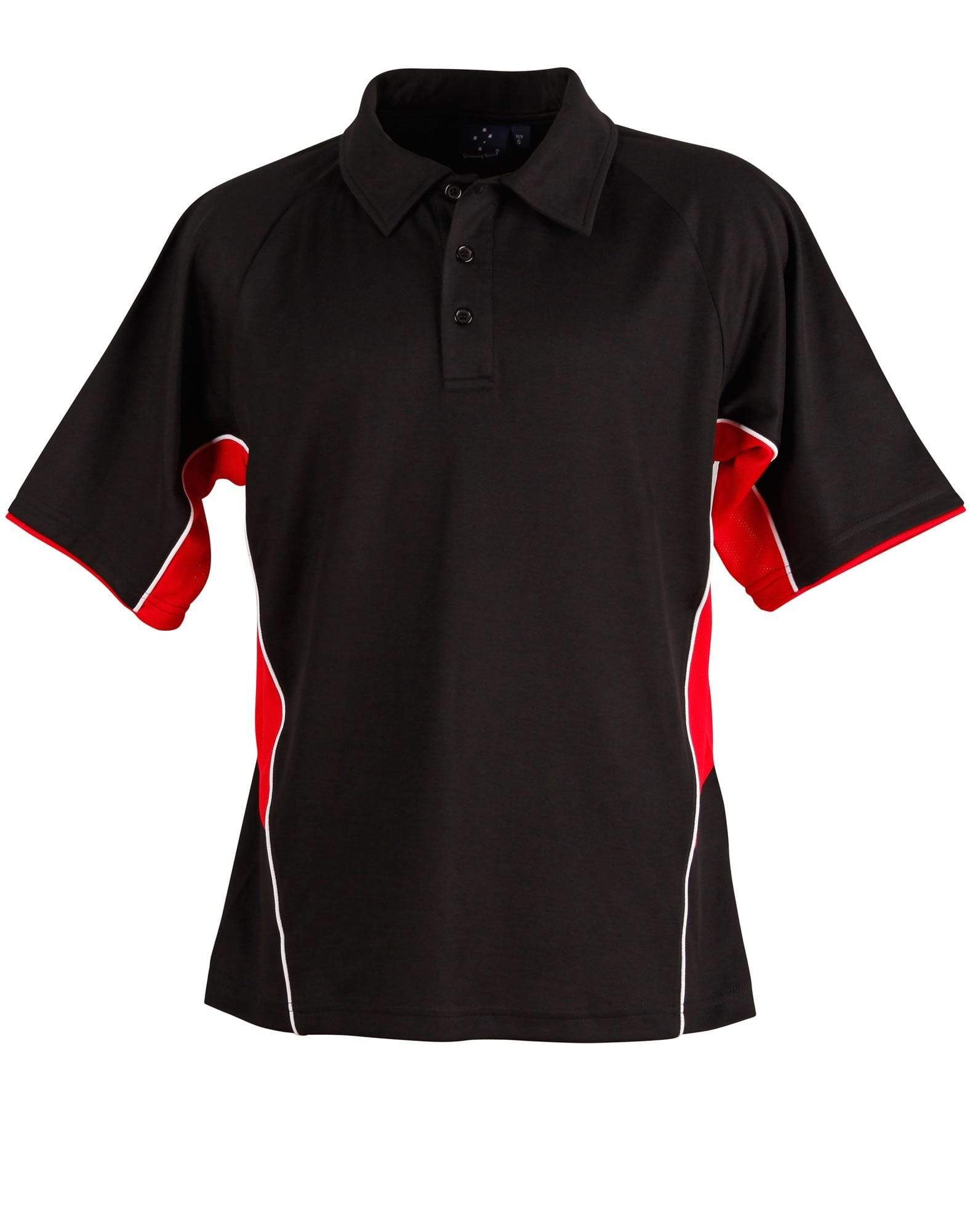STATESMAN POLO Men's PS68 Casual Wear Winning Spirit Black/White/Red S 