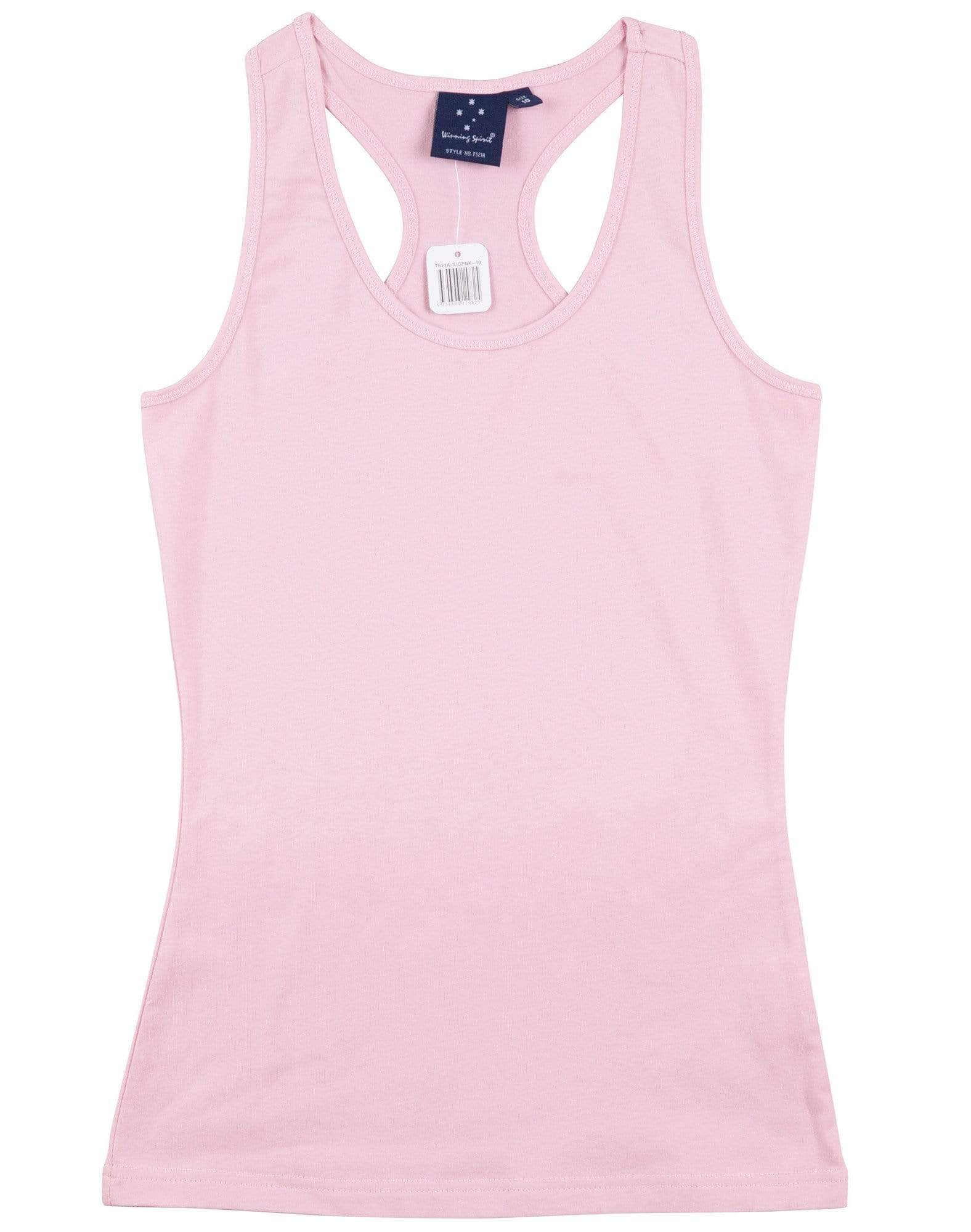 Stretch Raceback Singlet Ladies Ts21a Casual Wear Winning Spirit Light pink 8 