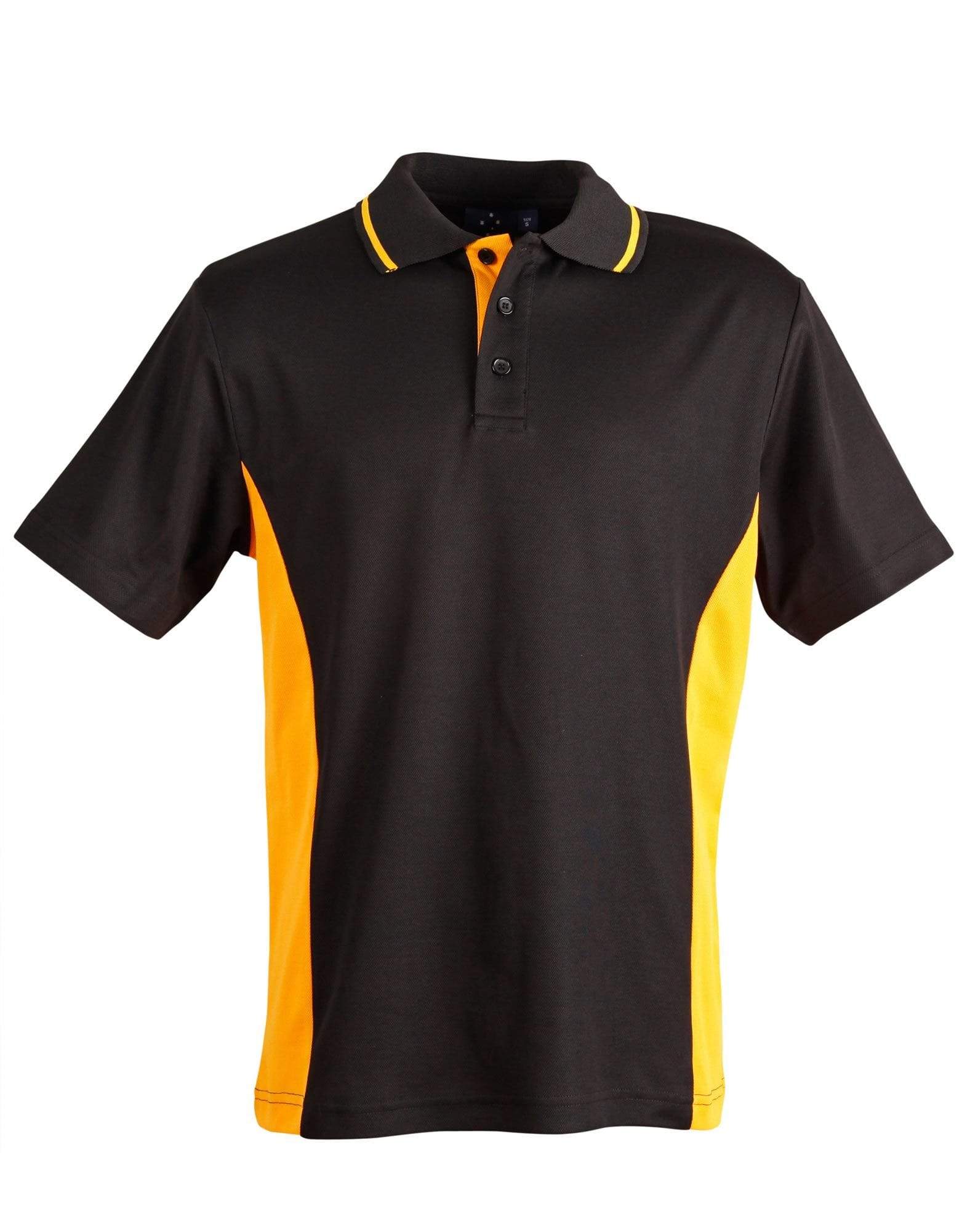 Teammate Polo Men's Ps73 Casual Wear Winning Spirit Black/Gold S 