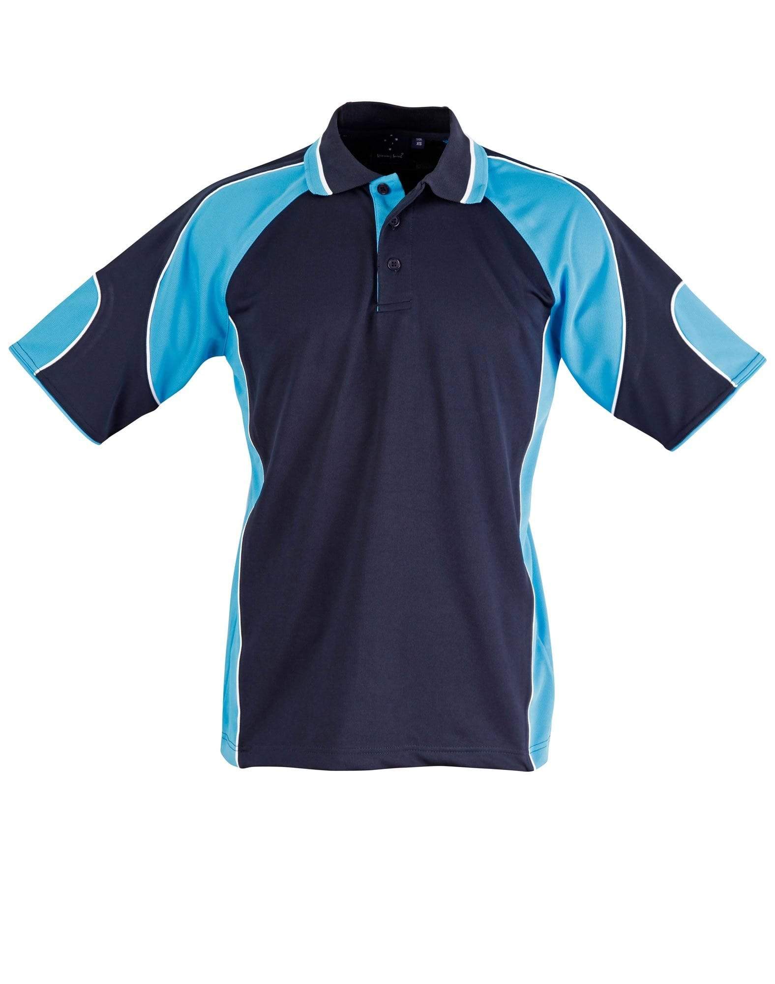 Winning Spirit Alliance Polo Men's  Ps61 Casual Wear Winning Spirit Navy/Aqua Blue XS 