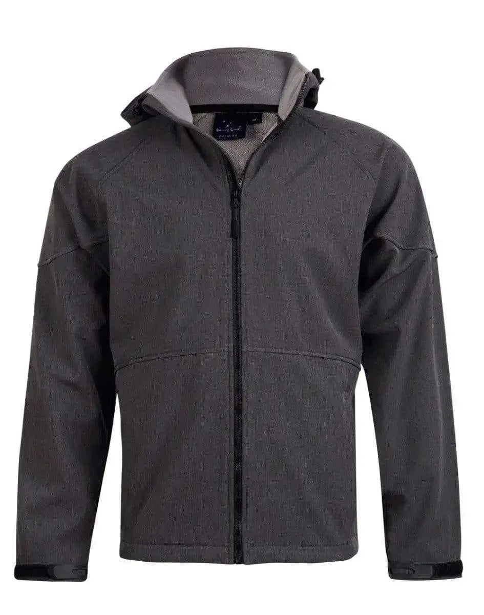 Winning Spirit Aspen Softshell Hood Jacket Men's Jk33 Metro Workwear.