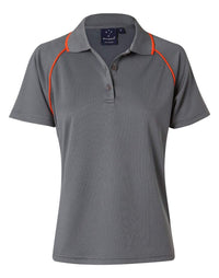 Winning Spirit Casual Wear Charcoal/Orange / 8 WINNING SPIRIT CHAMPION POLO Ladies' PS19