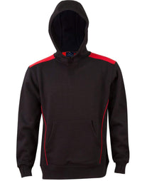 Winning Spirit Croxton Hoodie Kid's Fl19k Casual Wear Winning Spirit Black/Red 4K 