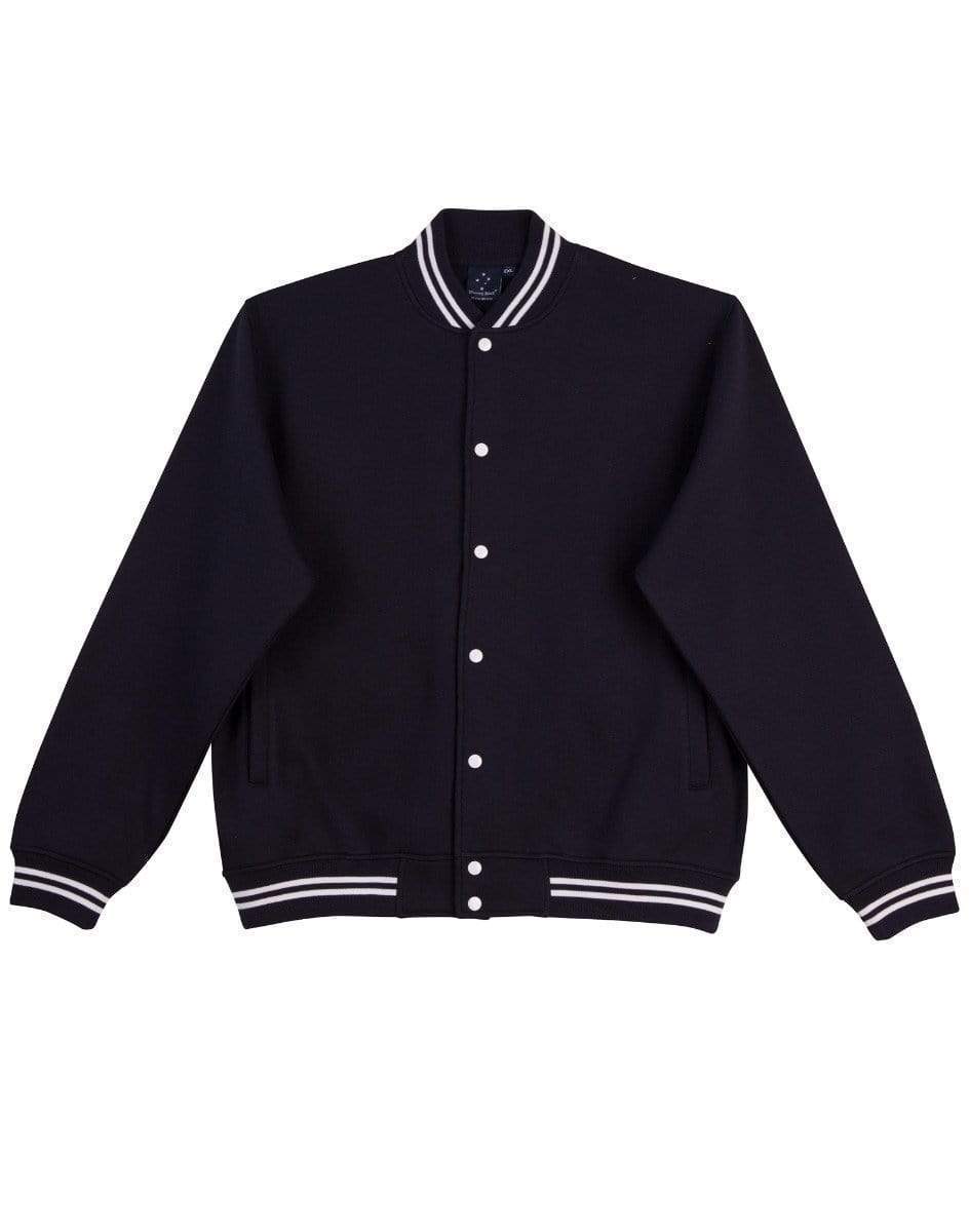 WINNING SPIRIT FLEECE LETTERMAN Kids' FL11K Casual Wear Winning Spirit Navy/White 6K 