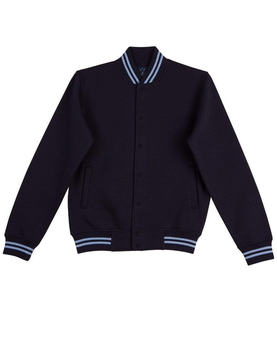 Winning Spirit Fleece Letterman - Unisex Fl11 Casual Wear Winning Spirit Navy/Skyblue XXXS 