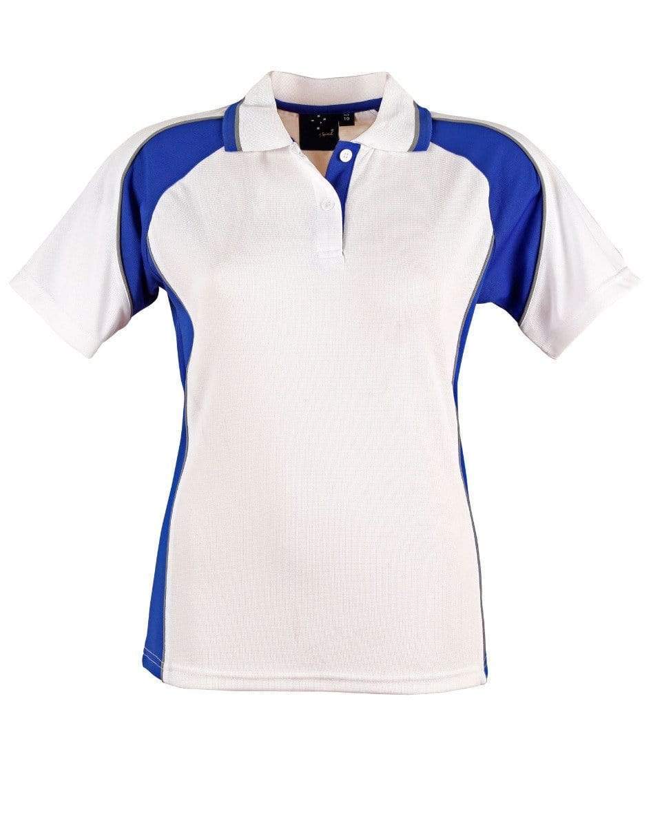 Winning Spirit Mascot Polo Men's Ps49 Casual Wear Winning Spirit White/Royal XS 