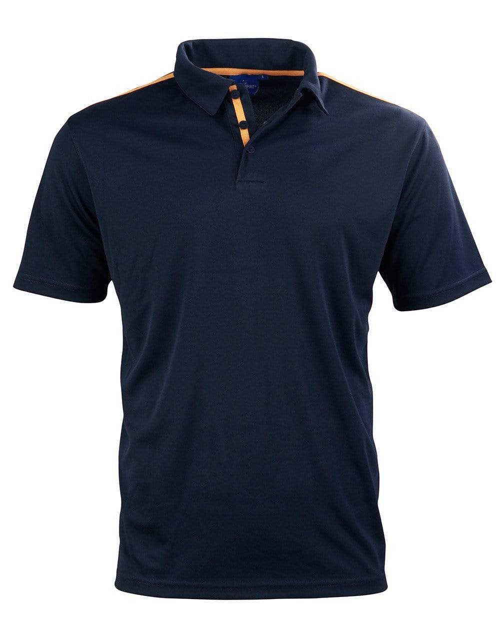 Winning Spirit PS83 STATEN POLO SHIRT Men's Casual Wear Winning Spirit Navy/Gold XS 