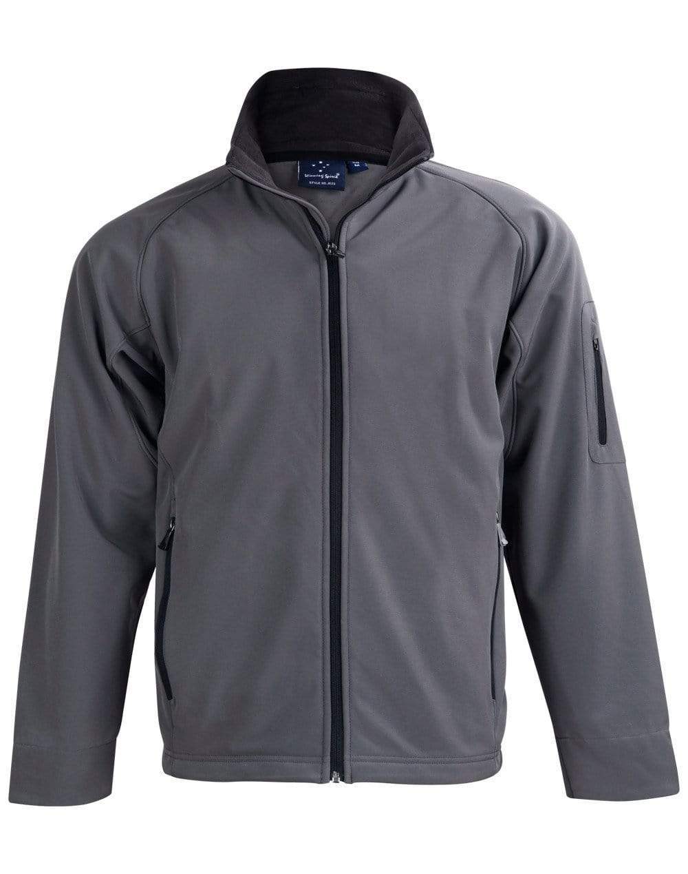 WINNING SPIRIT Softshell Jacket Men's JK23 Casual Wear Winning Spirit Charcoal S 