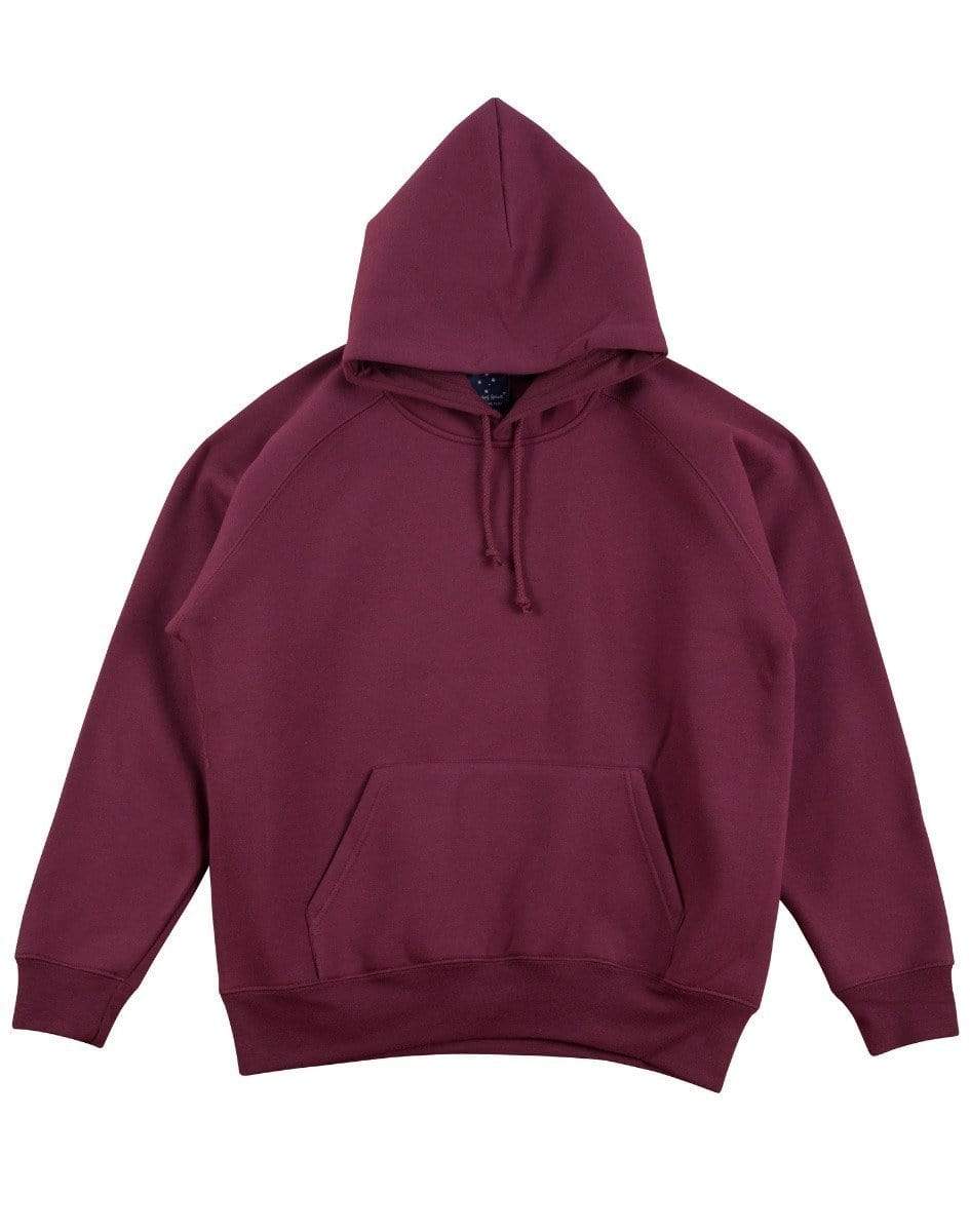 WINNING SPIRIT warm hug fleecy hoodie men's fl07 Casual Wear Winning Spirit Maroon S 