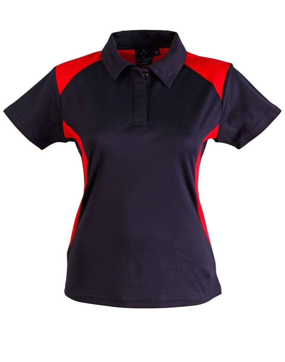 WINNING SPIRIT WINNER POLO Ladies' PS32A Casual Wear Winning Spirit Navy/Red 8 