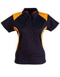 WINNING SPIRIT WINNER POLO Ladies' PS32A Casual Wear Winning Spirit Navy/Gold 8 