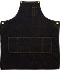 Winning Spirit East Village Denim Bib Apron Ap09 Metro Workwear.