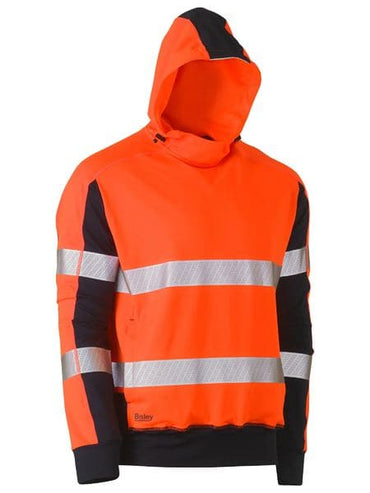 Bisley Taped Two Tone Hi Vis Contrast 4 Way Stretchy Hoodie BK6815T