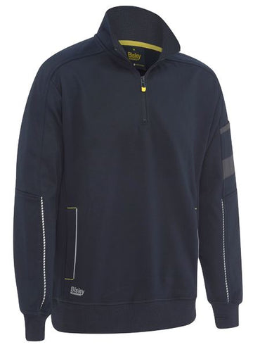 Bisley Work Fleece 1/4 Zip Pullover With Sherpa Lining BK6924