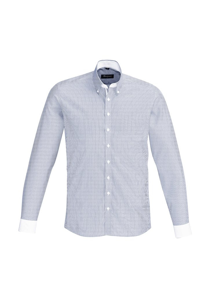 Biz Corporates Fifth Avenue Mens Long Sleeve Shirt 40120 - Flash Uniforms 