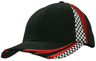 Headwear Checks And Embroidery Cap X12 - 4083