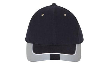 Headwear Bhc W/rlective Trim And Tab On Peak Cap X12 - 4214