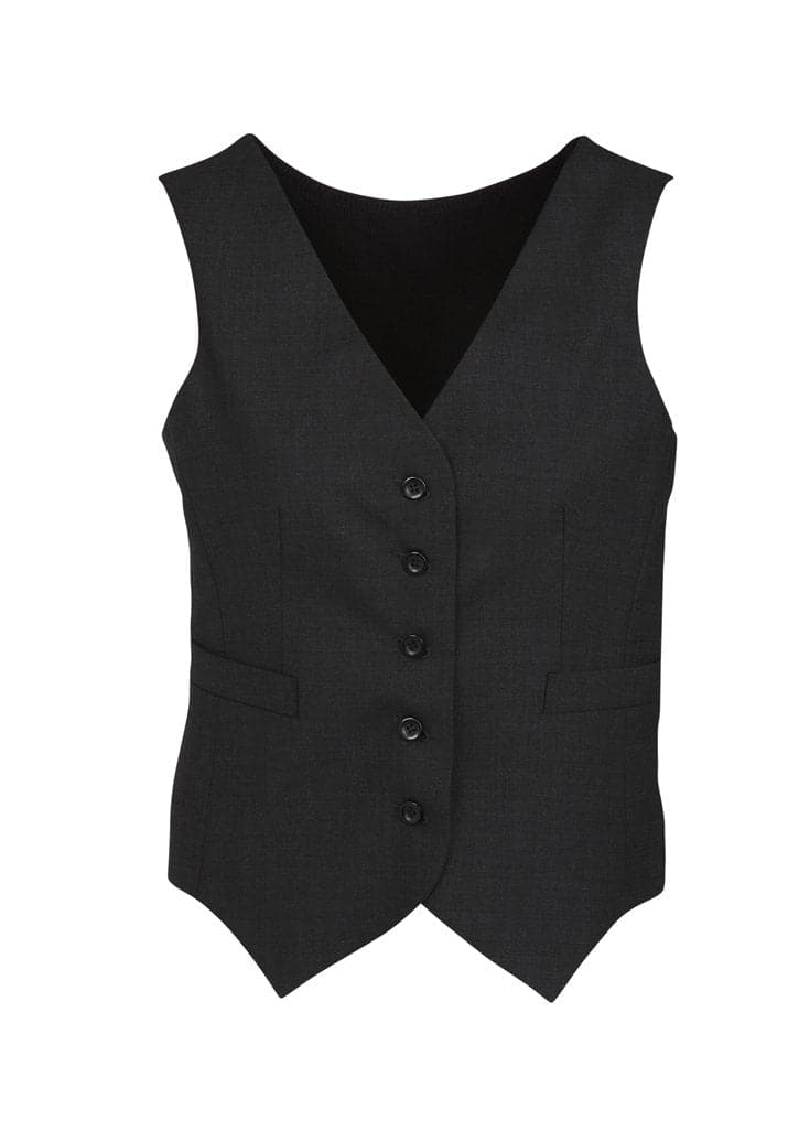 Biz Corporates Womens Peaked Vest with Knitted Back 54011 - Flash Uniforms 