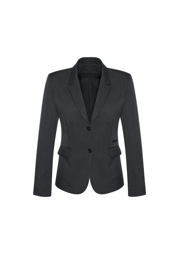 Biz Corporates Womens 2 Button Mid Length Jacket 64019 - Flash Uniforms 