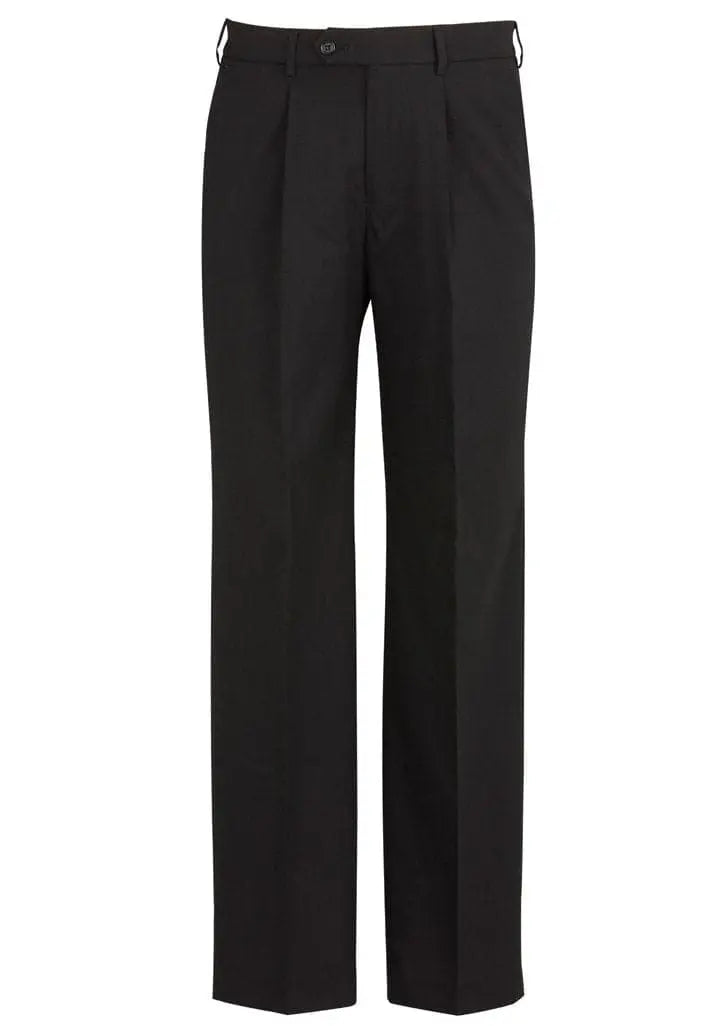 Biz Corporates Mens One Pleat Pant 74011S - Flash Uniforms 