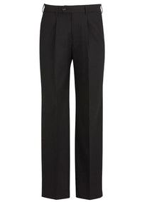 Biz Corporates Mens One Pleat Pant 74011S - Flash Uniforms 