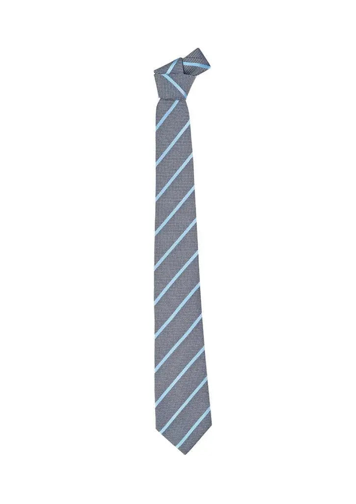 Biz Corporates Mens Single Contrast Stripe Tie 99102 - Flash Uniforms 