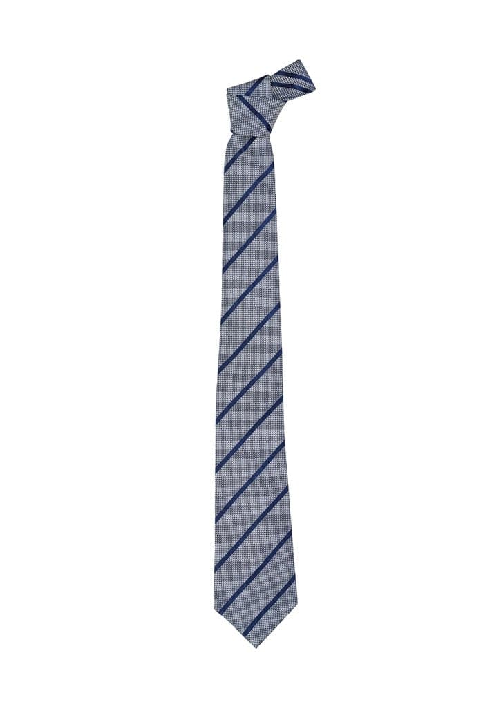 Biz Corporates Mens Single Contrast Stripe Tie 99102 - Flash Uniforms 
