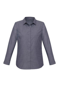 Biz Corporates Charlie Ladies Long Sleeve Shirt RS968LL - Flash Uniforms 