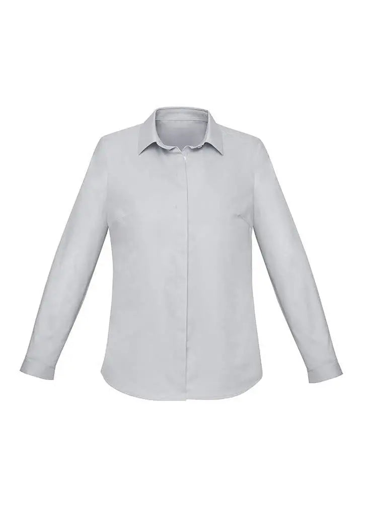 Biz Corporates Charlie Ladies Long Sleeve Shirt RS968LL - Flash Uniforms 