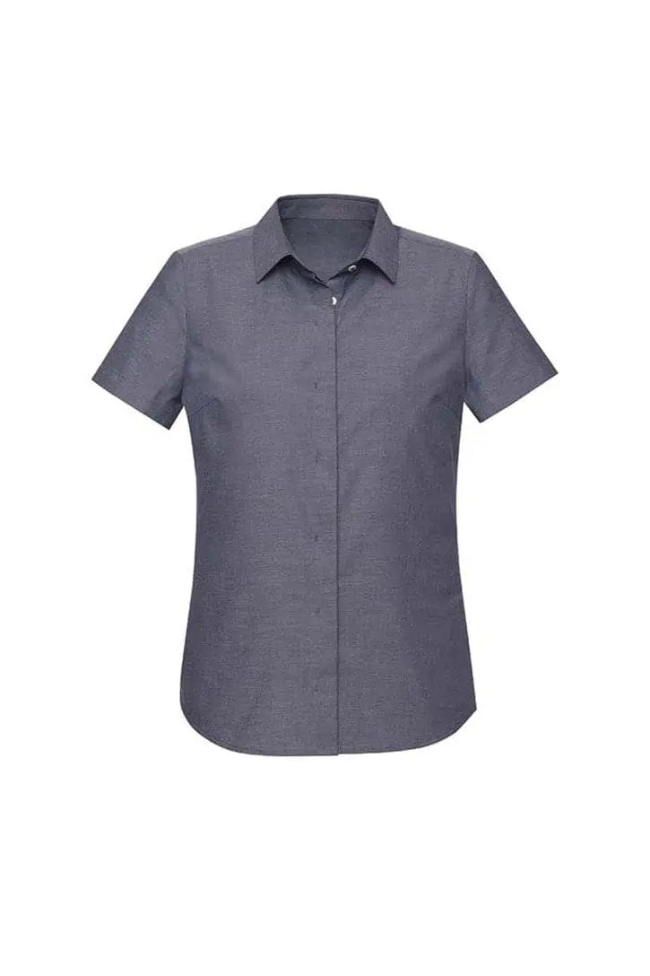 Biz Corporates Charlie Ladies Short Sleeve Shirt RS968LS - Flash Uniforms 