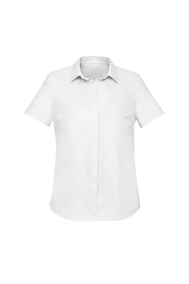 Biz Corporates Charlie Ladies Short Sleeve Shirt RS968LS - Flash Uniforms 