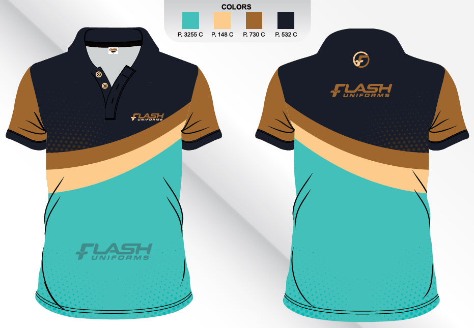 Custom Sublimated Polo Shirt SP14 - Flash Uniforms 