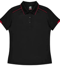 Aussie Pacific Currumbin Lady Polo Shirt 2320  Aussie Pacific BLACK/RED 6 