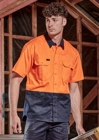 Syzmik Workwear Men's Hi Vis Short Sleeve Shirt ZW115