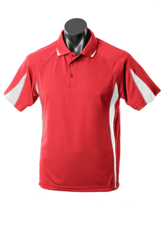 Aussie Pacific Eureka Kids Polo Shirt 3304 Casual Wear Aussie Pacific Red/White/Ashe 6 