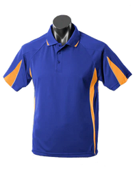 Aussie Pacific Eureka Kids Polo Shirt 3304 Casual Wear Aussie Pacific Royal/Gold/Ashe 6 