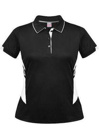 Aussie Pacific Ladies Tasman Polo Shirt 2311 Casual Wear Aussie Pacific Black/White 6 