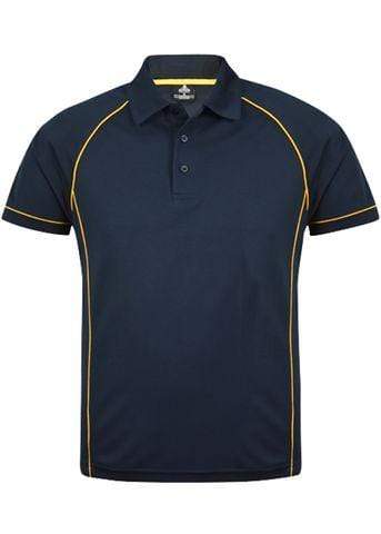 Aussie Pacific Men's Endeavour Work Polo Shirt 1310 Casual Wear Aussie Pacific Navy/Gold S 