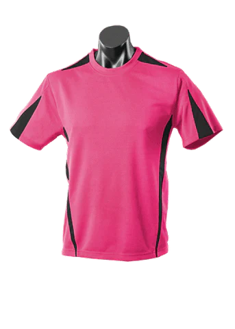 Aussie Pacific Men's Eureka Tees 1204 Casual Wear Aussie Pacific Hot Pink/Black S 