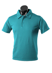 Aussie Pacific Men's Yarra Polo Shirt 1302 Casual Wear Aussie Pacific Teal/Black S 