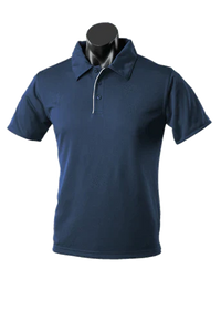 Aussie Pacific Men's Yarra Polo Shirt 1302 Casual Wear Aussie Pacific Navy/White S 