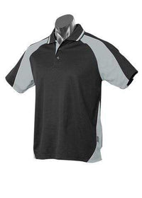 Aussie Pacific Panorama Men's Polo Shirt 1309 Casual Wear Aussie Pacific Black/Ashe/White S 